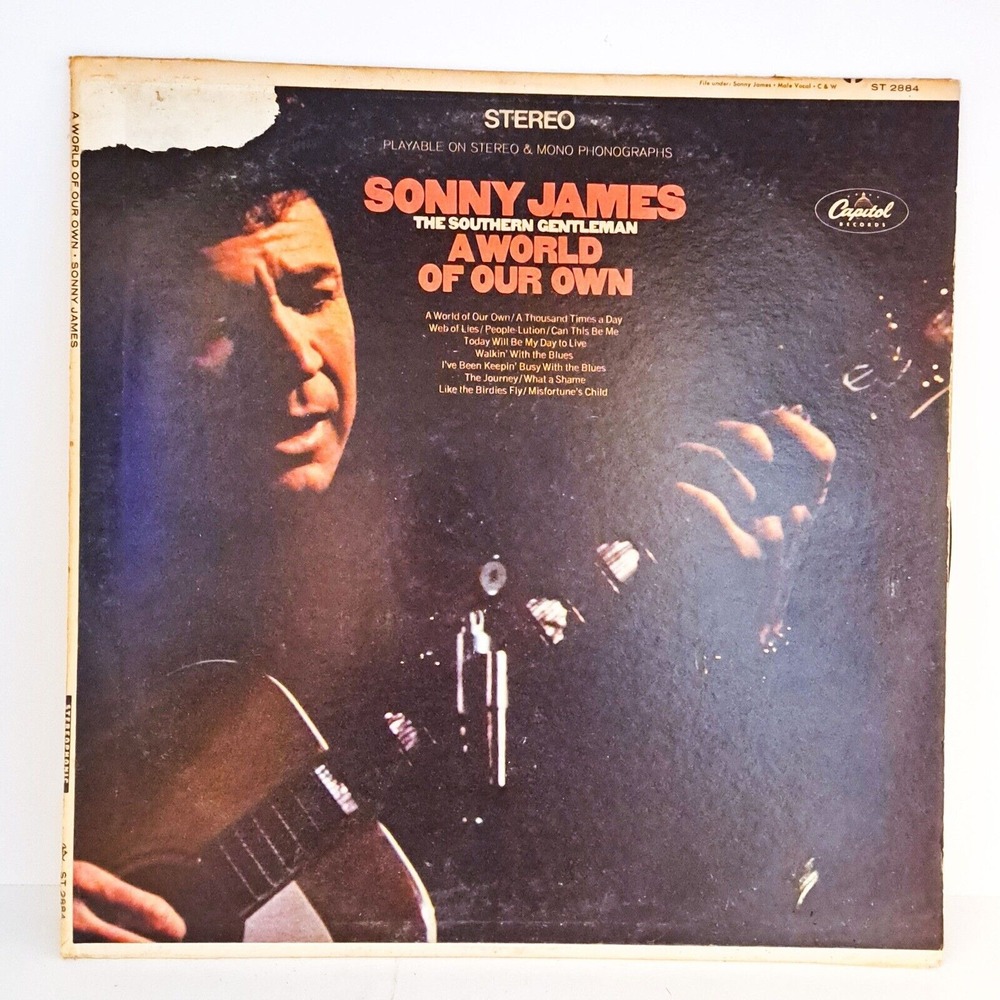 Sonny James A World‎ of Our Own Vinyl LP Vintage Country Music Classic Album